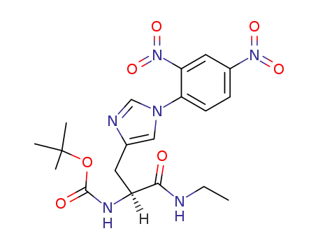 Molecular Structure of 141076-75-7 (Boc-His(τ-Dnp)-NH-Et)