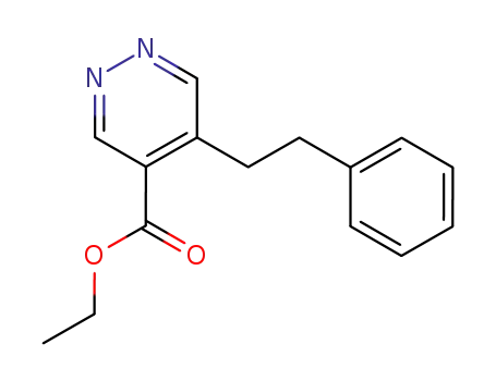 4-Pyridazinecarboxylic acid, 5-(2-phenylethyl)-, ethyl ester