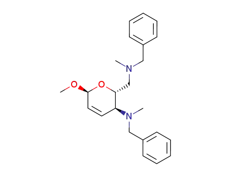 methyl 4,6-di<(N-benzyl)methylamino>-6-bromo-2,3,4,6-tetradeoxy-α-D-erythro-hex-2-enopyranoside