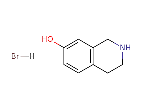 Molecular Structure of 110192-19-3 (7-Isoquinolinol, 1,2,3,4-tetrahydro-, hydrobromide)