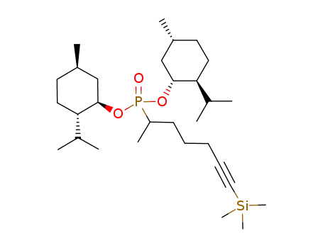 (-)-dimenthyl 1-methyl-6-trimethylsilyl-n-hex-5-ynylphosphonate