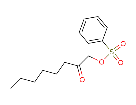 Molecular Structure of 80519-98-8 (1-benzenesulfonyloxy-2-octanone)