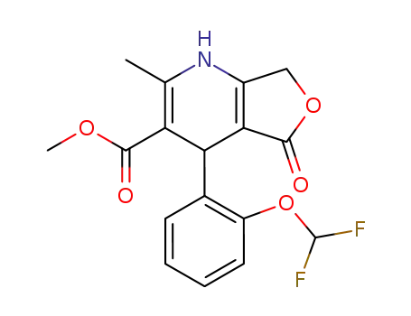 Furo(3,4-b)pyridine-3-carboxylic acid, 1,4,5,7-tetrahydro-4-(2-(difluoromethoxy)phenyl)-2-methyl-5-oxo-, methyl ester