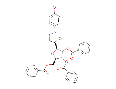 Z-1-(2,3,5-tri-O-benzoyl-β-D-ribofuranosyl)-3-(4-hydroxy)anilino-2-propen-1-one