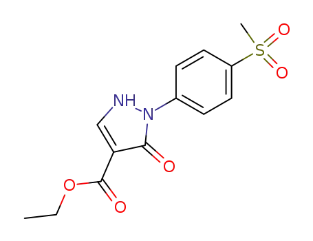 4-ethoxycarbonyl-1-p-(methylsulphonyl)phenyl-3-pyrazolin-5-one
