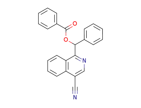 Benzoic acid (4-cyano-isoquinolin-1-yl)-phenyl-methyl ester