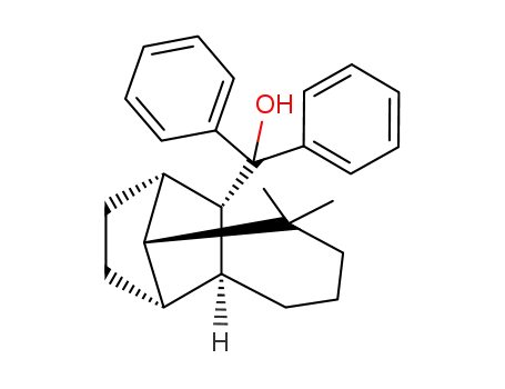 Molecular Structure of 144534-08-7 ((1S<sup>*</sup>,2R<sup>*</sup>,7S<sup>*</sup>,8R<sup>*</sup>,11S<sup>*</sup>)-3,3-Dimethyl-11-(diphenylhydroxymethyl)-tricyclo<5.3.1.0<sup>2,8</sup>>undecane)