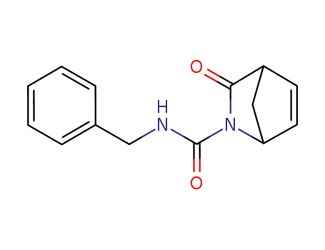 Molecular Structure of 167417-32-5 (3-Oxo-2-aza-bicyclo[2.2.1]hept-5-ene-2-carboxylic acid benzylamide)