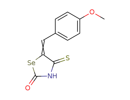 Molecular Structure of 86978-86-1 (2-Selenazolidinone, 5-[(4-methoxyphenyl)methylene]-4-thioxo-)
