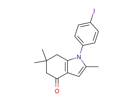 4H-Indol-4-one, 1,5,6,7-tetrahydro-1-(4-iodophenyl)-2,6,6-trimethyl-