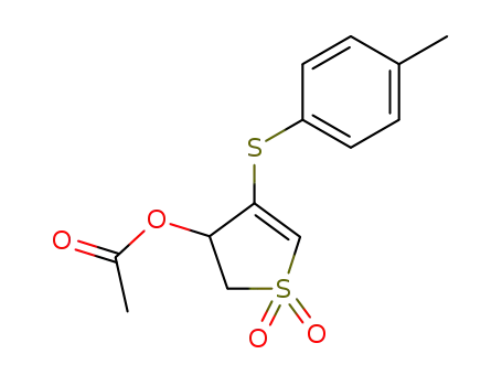 3-acetoxy-4-(p-tolyl)thio-2-thiolene 1,1-dioxide