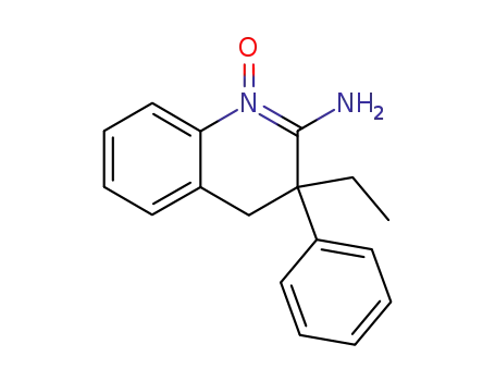Molecular Structure of 62557-73-7 (2-Quinolinamine, 3-ethyl-3,4-dihydro-3-phenyl-, 1-oxide)