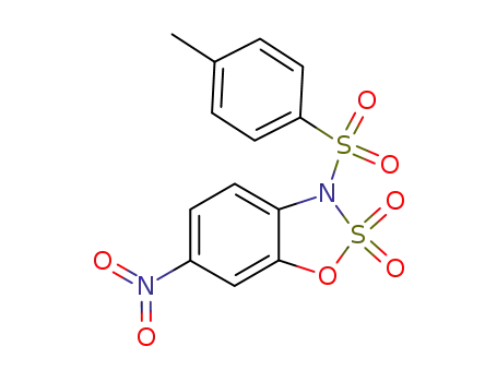 3H-1,2,3-Benzoxathiazole, 3-[(4-methylphenyl)sulfonyl]-6-nitro-,
2,2-dioxide