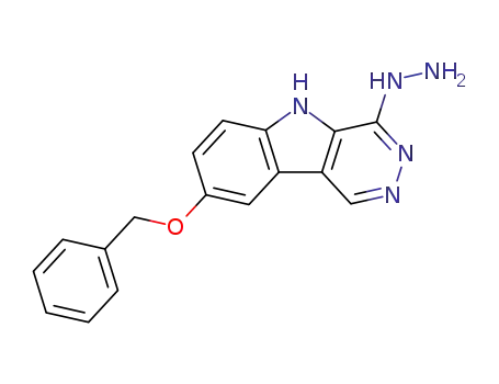 Molecular Structure of 84576-41-0 (4H-Pyridazino(4,5-b)indol-4-one, 3,5-dihydro-8-(phenylmethoxy)-, hydra zone)