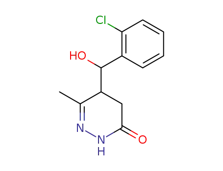 3(2H)-Pyridazinone,5-[(2-chlorophenyl)hydroxymethyl]-4,5-dihydro-6-methyl-