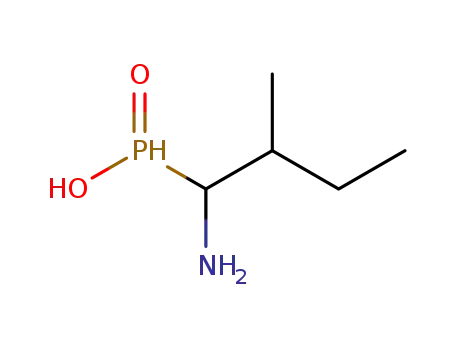 Molecular Structure of 65576-84-3 (Phosphinic acid, (1-amino-2-methylbutyl)-)