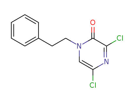 2(1H)-Pyrazinone, 3,5-dichloro-1-(2-phenylethyl)-