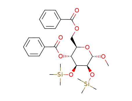 methyl 4,6-di-O-benzoyl-2,3-di-O-(trimethylsilyl)-α-D-mannopyranoside