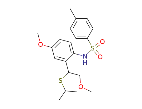 Benzenesulfonamide,
N-[4-methoxy-2-[2-methoxy-1-[(1-methylethyl)thio]ethyl]phenyl]-4-methyl-