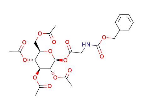 2,3,4,6-tetra-O-acetyl-1-O-(N-benzyloxycarbonylglycyl)-β-D-glucopyranose