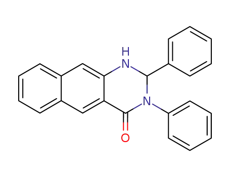 Molecular Structure of 144221-31-8 (Benzo[g]quinazolin-4(1H)-one, 2,3-dihydro-2,3-diphenyl-)