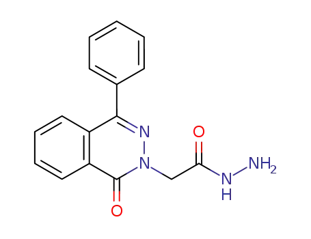 Molecular Structure of 126080-81-7 ([4-phenyl-1(2H)-oxo-phthalazin-2-yl]acetic acid hydrazide)