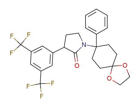 3-(3,5-bis-trifluoromethyl-phenyl)-1-(8-phenyl-1,4-dioxa-spiro[4.5]dec-8-yl)-pyrrolidin-2-one