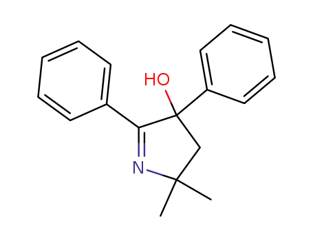 Molecular Structure of 78371-24-1 (2H-Pyrrol-4-ol, 3,4-dihydro-2,2-dimethyl-4,5-diphenyl-)
