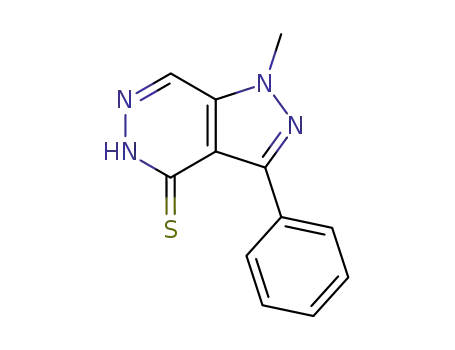 4H-Pyrazolo[3,4-d]pyridazine-4-thione, 1,5-dihydro-1-methyl-3-phenyl-