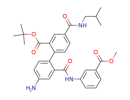 tert-butyl 4'-amino-4-(isobutylamino)carbonyl-2'-({[3-(methoxycarbonyl)phenyl]amino}carbonyl)biphenyl-2-carboxylate