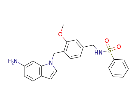 N-[4-(6-Amino-indol-1-ylmethyl)-3-methoxy-benzyl]-benzenesulfonamide