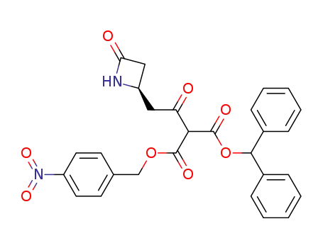 (R)-4-3'-diphenylmethyloxycarbonyl-3'-p-nitrobenzyloxycarbonyl-2'-oxopropyl-2-azetidinone