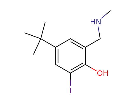 4-(1,1-dimethylethyl)-2-<(methylamino)methyl>-6-iodophenol