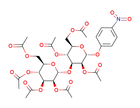 p-nitrophenyl 2,4,6-tri-O-acetyl-3-O-(2,3,4,6-tetra-O-acetyl-α-D-mannopyranosyl)-α-D-mannopyranoside