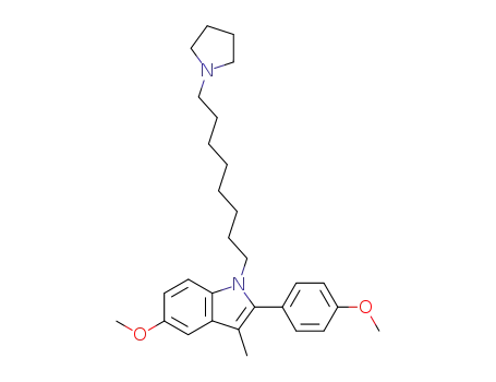 5-Methoxy-2-(4-methoxy-phenyl)-3-methyl-1-(8-pyrrolidin-1-yl-octyl)-1H-indole