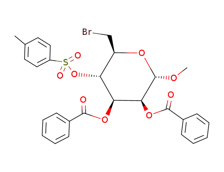 methyl 2,3-di-O-benzoyl-6-bromo-6-deoxy-4-O-(p-tolylsulfonyl)-α-D-mannopyranoside