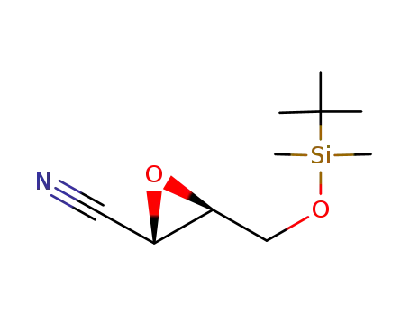 Molecular Structure of 134869-78-6 ((2S,3S)-3-cyano-2,3-epoxy-1-propanol TBS ether)