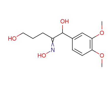 1-(3,4-dimethoxyphenyl)-2-hydroxyimino-1,5-pentanodiol