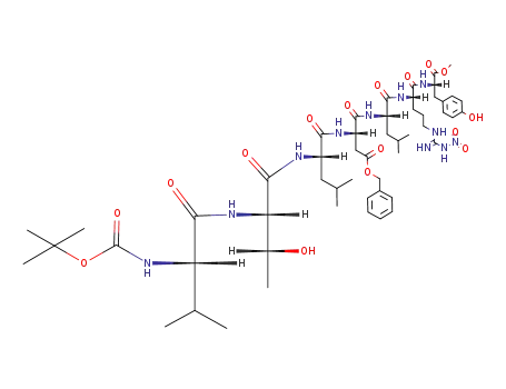 Boc-Val-Thr-Leu-Asp(OBzl)-Leu-Arg(NO<sub>2</sub>)-Tyr-OMe