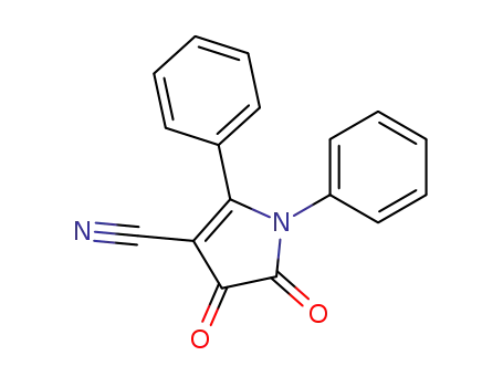 1H-Pyrrole-3-carbonitrile, 4,5-dihydro-4,5-dioxo-1,2-diphenyl-