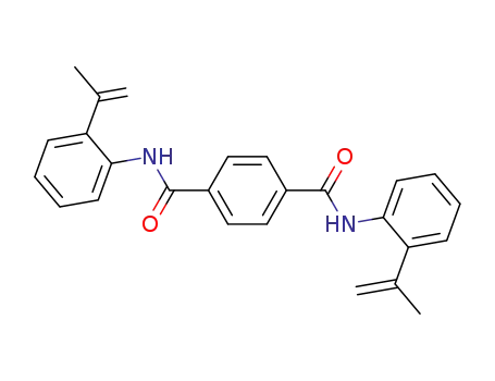 Molecular Structure of 148336-18-9 (N,N'-Bis-(2-isopropenyl-phenyl)-terephthalamide)