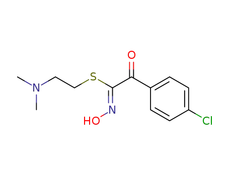 Molecular Structure of 102941-48-0 (S-2-(N,N-dimethylamino)ethyl (4'-chlorobenzoyl)thioformohydroximate)