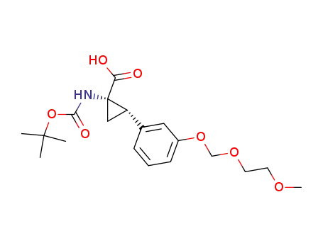 (-)-N-<(1,1-dimethylethoxy)carbonyl>-O-<(2-methoxyethoxy)methyl>-(Z)-2,3-methano-m-tyrosine