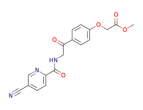 methyl <p-<(5-cyano-2-pyridinecarboxamido)acetyl>phenoxy>acetate