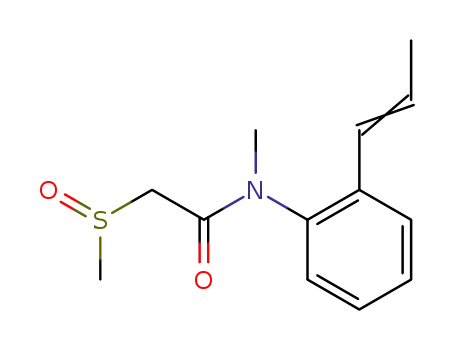 N-methyl-2-(methylsulfinyl)-N-<o-(prop-1-enyl)phenyl>acetamide