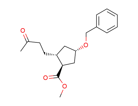 (1S,3R,4R)-1-benzyloxy-3-methoxycarbonyl-4-(3-oxobutyl)-cyclopentane