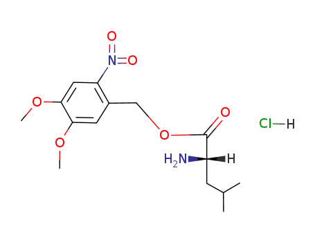 L-Leucine, (4,5-dimethoxy-2-nitrophenyl)methyl ester,
monohydrochloride