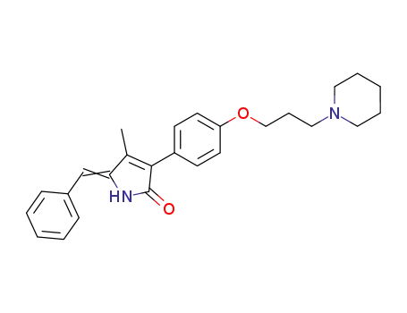 3-<4-<3-(N-piperidinyl)propoxy>phenyl>-4-methyl-5-benzylidenepyrrolin-2-one