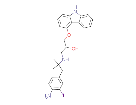(+/-)-15-(4-aminobenzyl)-1-iodocarazolol