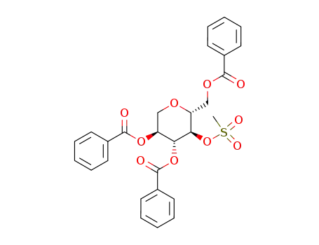 1,5-anhydro-2,3,6-tri-O-benzoyl-4-O-mesyl-D-glucitol